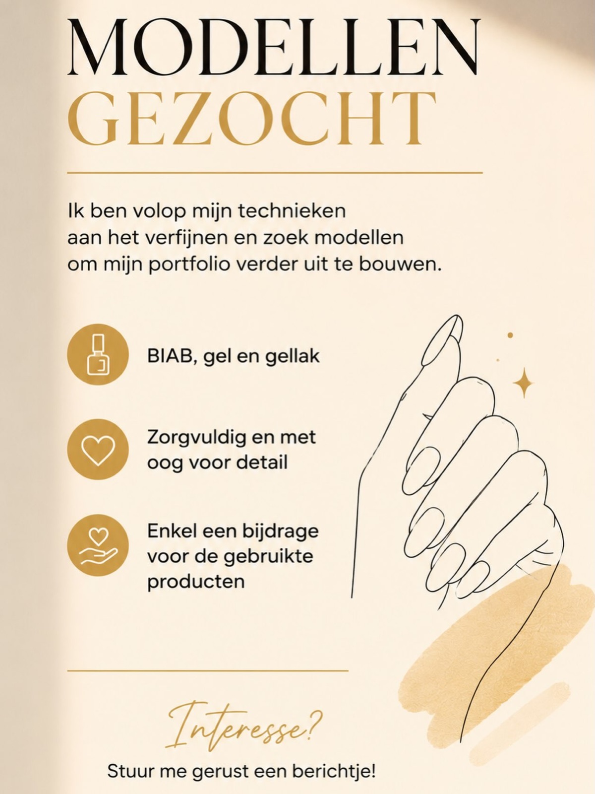 Modellen gezocht — BIAB, gel en gellak